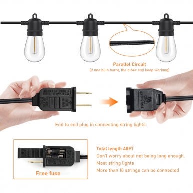 LED户外灯 - HCP088 S14高压灯串